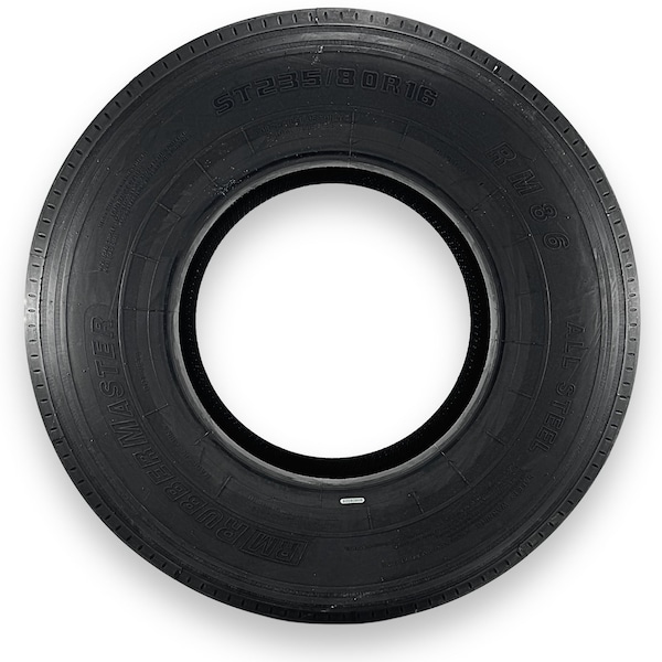 Rubbermaster ST235/80R16 Highway Rib 14 Ply Tubeless All Steel Trailer Tire 490230 - main